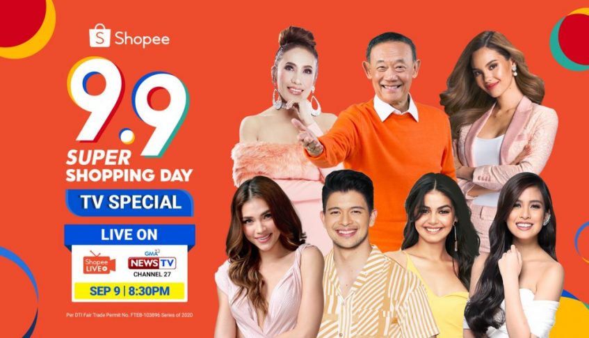 Top Celebrities Catriona Gray, Ai-Ai delas Alas, and Rhian Ramos Joins Shopee’s Brand Ambassador Jose Mari Chan at the 9.9 Super Shopping Day TV Special on GMA News TV