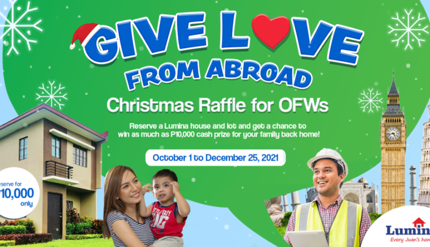 Lumina Homes launches special Christmas giveaway promo for OFWs and its sellers