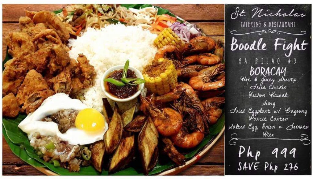 Boodle Fight sa Bilao” and “Shrimp Wednesday” Only at St. Nicholas Catering and Restaurant