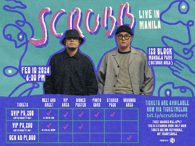 Tickets prices and tiers for SCRUBB Live in Manila released
