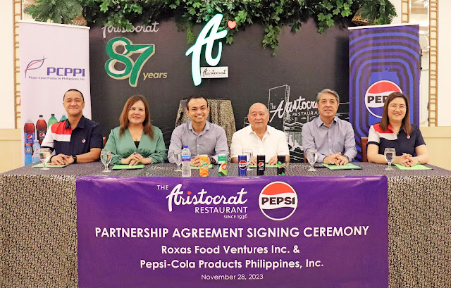 The Aristocrat Restaurant renews partnership with Pepsi-Cola Products Philippines, Inc.