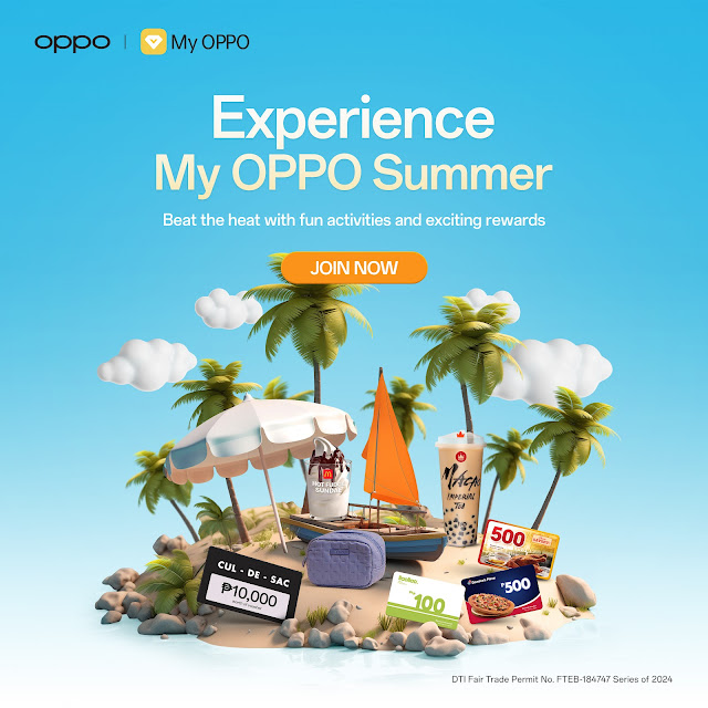 Dive into a MyOPPO Summer filled with fun rewards, perks, and treats when you log on to the MyOPPO app