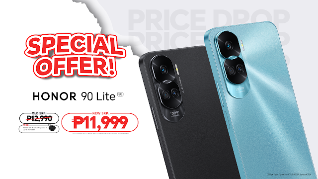 Limited Time Offer: Save Php 1,000 and Grab a FREE Bluetooth Speaker with the HONOR 90 Lite 5G! 