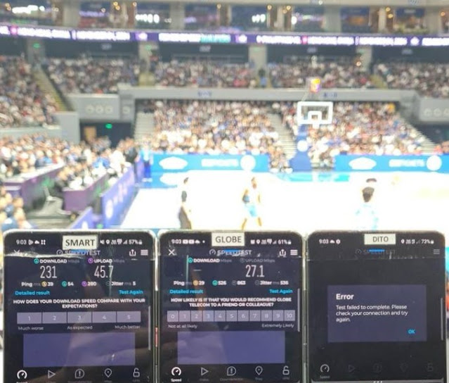 Smart 5G tops speedtests at SM MOA Arena