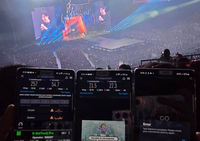 LOOK: Smart 5G posts fastest network speeds at the Philippine Arena