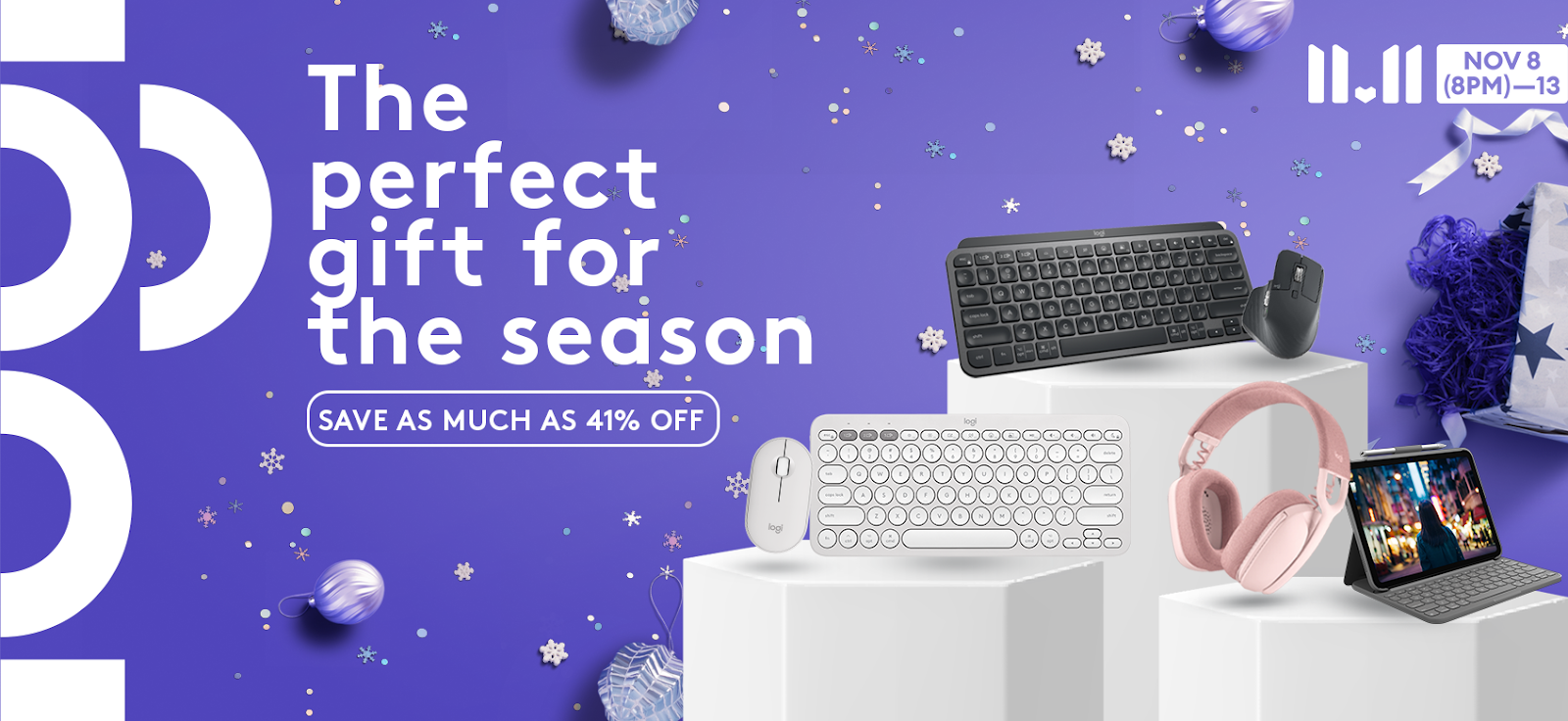 Deck the Halls with the Ultimate Logitech Gadget Haul this 11.11 Biggest Sale on Lazada!