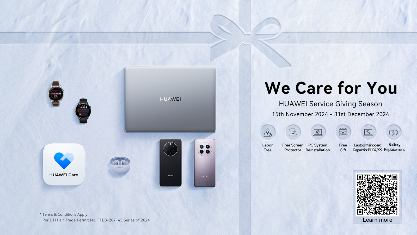 Celebrate Big Savings on Repairs and Services with the “HUAWEI Service Giving Season”