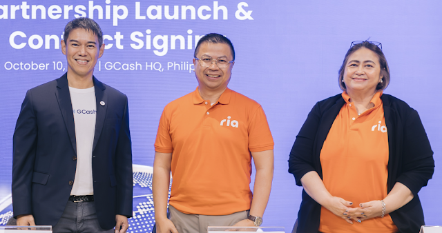 GCash partners with Ria Money Transfer to provide seamless international remittance services for Filipinos